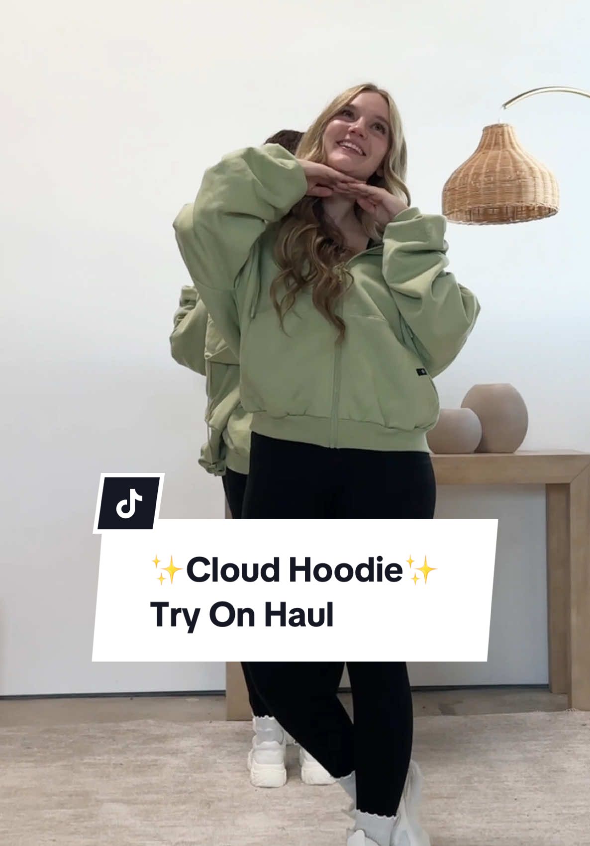 A match made on Cloud 9. ☁️ P.S. have you spotted the latest additions to our Cloud Hoodie size line-up in Pistachio?! In case you missed it, here’s the 411: we added all-new extended sizes! talk about the ✨perfect match✨.  #tryonhaul #tryon #hoodie #oversizedhoodie #hoodieszn #athleisure 