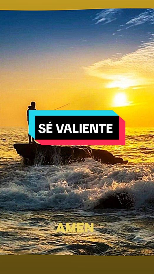 El valiente en el Señor es aquel que, a pesar de las dificultades y desafíos, se mantiene firme en su fé y confianza en Dios..!!!🙌 #fe #valiente #dios #reflexiones #mensajescristianos #paratii 