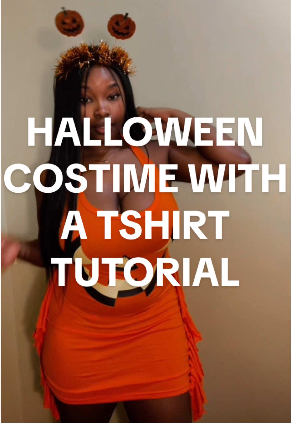 Replying to @Queentaymonae GRAB A TSHIRT😁 DIY HALLOWEEN COSTUME  #tutorial #halloweencostume  #lastminutehalloweencostumes #diycostume #halloweencostumetutorial #fyp #viral 