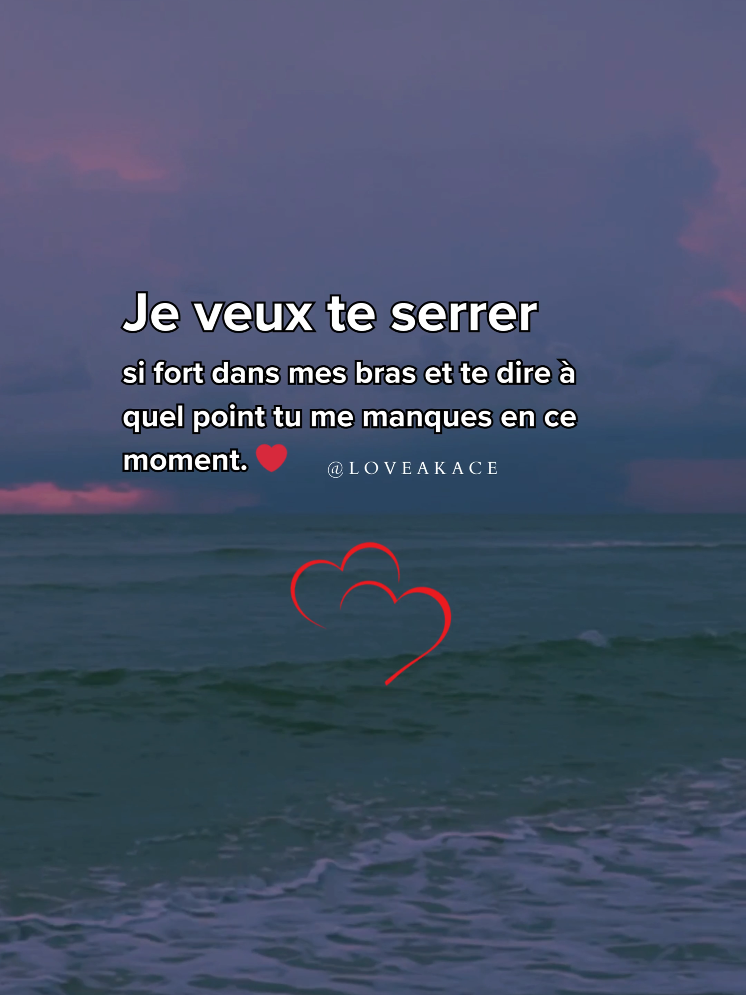 Je veux te serrer si fort dans mes bras et te dire à quel point tu me manques en ce moment. ❤️ . . #motsdamour #messagedamour #textedamour #declarationdamour #promessedamour #amourinfini #amoureternel #jetaime #monamour #monhomme #mavie #amoureux #amoureuse #amourinconditionnel #romantique #romance #loveakace #akace #akacesylso