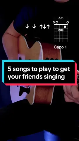 🗣️ 5 songs to play to get your friends singing 🎙️ - - - #guitar #guitarra #howtoplayguitar #guitartutorial #6string #music #fypシ