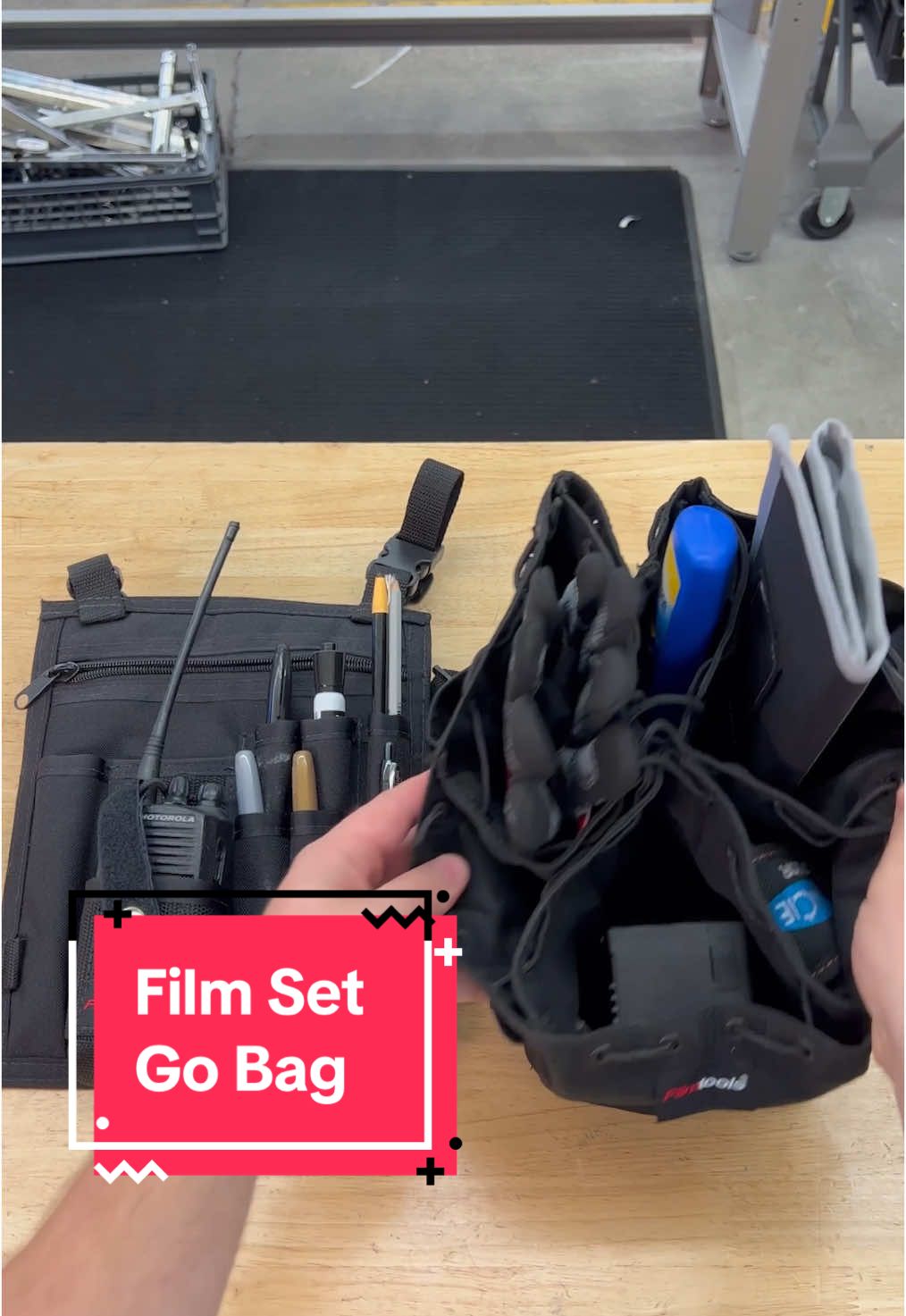 Replying to @LoveVictor98 What do you bring to a film set? #filmtools #gear #onset #film