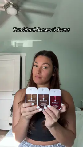 These seasonal @touchland scents are unreal! #touchland  #pumpkinspice #saltedcaramel #peppermintmocha 