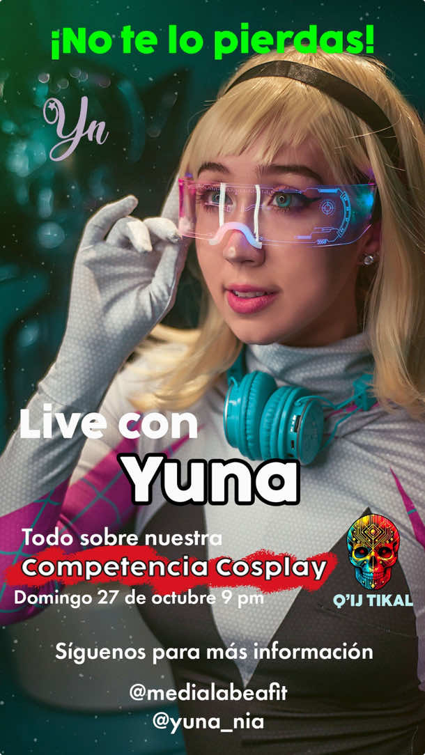 Halloween en la universidad EAFIT! 🧡Entrada libre 🎃 LIVE en mi Instagram @yuna_nia Inscríbete para el concurso Cosplay aquí 👉 https://medialab.eafit.edu.co/tikal/inscripcion-halloween/ @Medialab  #Eafit #halloween #cosplay #antioquia #medellin 