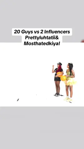20 Guys vs 2 Influencers Prettyluhtatii& Mosthatedkiya! 😂😍 #smashorpass #singlelady #datingtips #foryoupage #women #dating #foryou #date #fyp #girl #poptheballoon #singleguy #halloween #costumes 