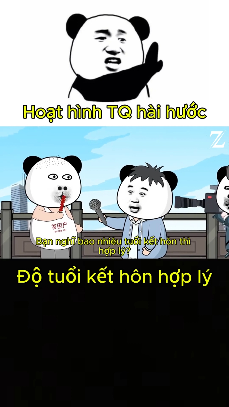 Theo bạn độ tuổi nào kết hôn là hợp lý? #hoathinhtrungquoc #hoathinhche #gauhaihuoc #meme #funny #zoimapne 