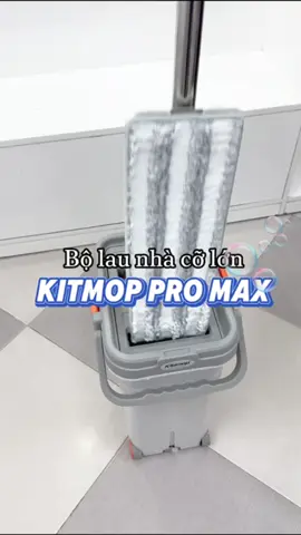 Bộ lau nhà cỡ lớn Kitimop Pro Max, có 2 ngăn giặt vắt thông minh, tích hợp bánh xe di chuyển linh hoạt 💦 #moitruonglananh #bolaunhathongminh #bolaunha #bolaunha360 #bolaunhatachnuocban #kitimop #bolaunhatuvat360 