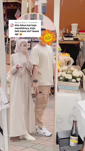 Replying to @athea 𐙚 ˚ sebenarnya dekat luar ramai puji dan tanya kita beli mana baju ni hihi 🤭💕