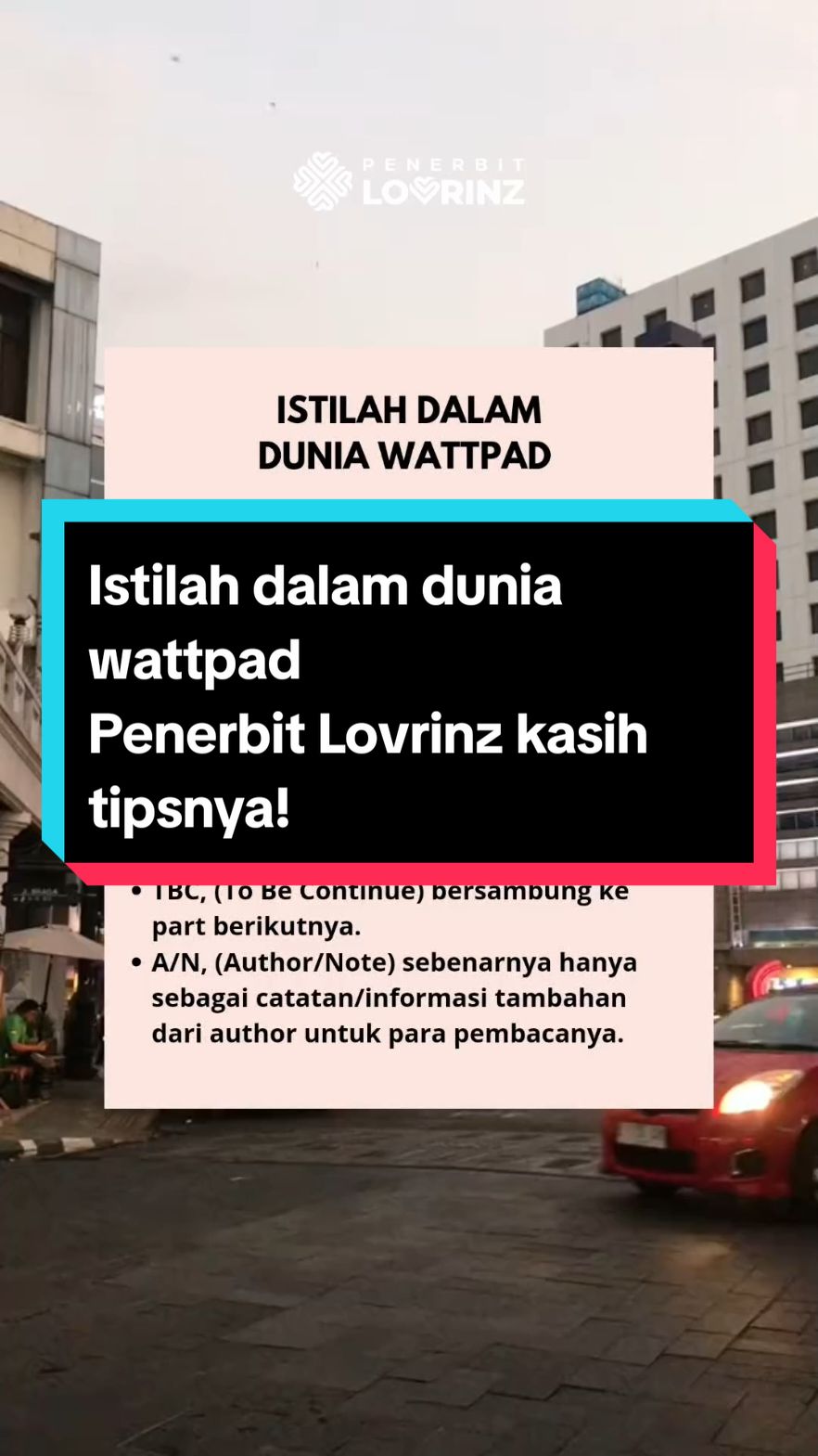 Istilah dalam dunia wattpad Penerbit Lovrinz kasih tipsnya!  Jadi untuk kamu yang mau terbitin buku novel wattpad, AU terbitinnya di Penerbit Lovrinz, ya🥰 Yuk! Segera hubungi Neng ya untuk konsultasi gratis segala permasalahan penerbitan kamu😊 #penerbit #penerbitlovrinz #cetakbuku #penerbitanbuku  #penulis #novel #win  #penerbitindie #wattpad #buku #au #tandabaca #eyd #fyp 