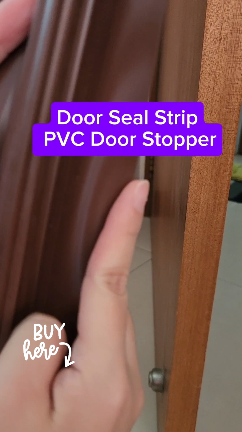 New Door Seal Strip PVC Door Stopper Soundproof Strip Door Bottom Gap Blocker Door Gap Strip New Wave Design Door Sealing Strip  Prevent insects, block aircon from getting out. Can't see light from the outside. Order yours now. #weeklywedrush #tiktokshopSG #rookies #sgbrandweek #tiktokshopsgthursday #createtowin