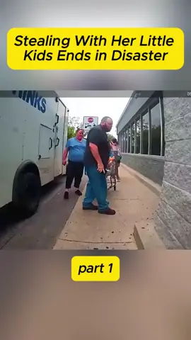Stealing With Her Little Kids Ends in Disaster #cops #police #bodycam #crime