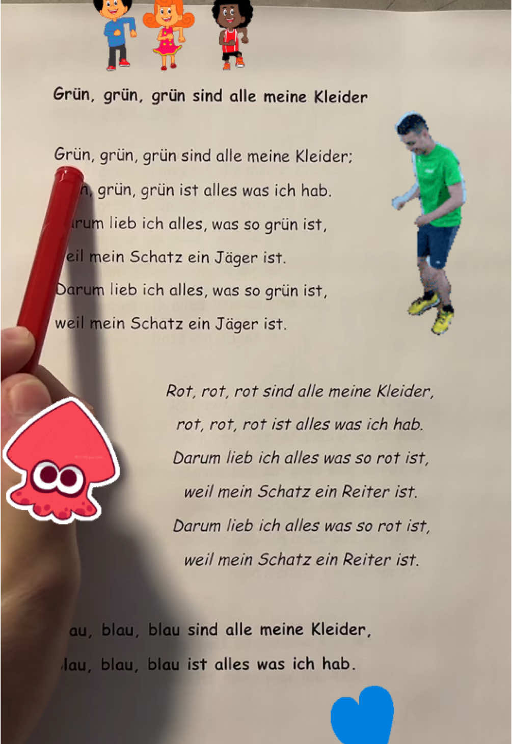 Ein tolles Kinderlied 🥰 #song #songtext #singen #fyp 