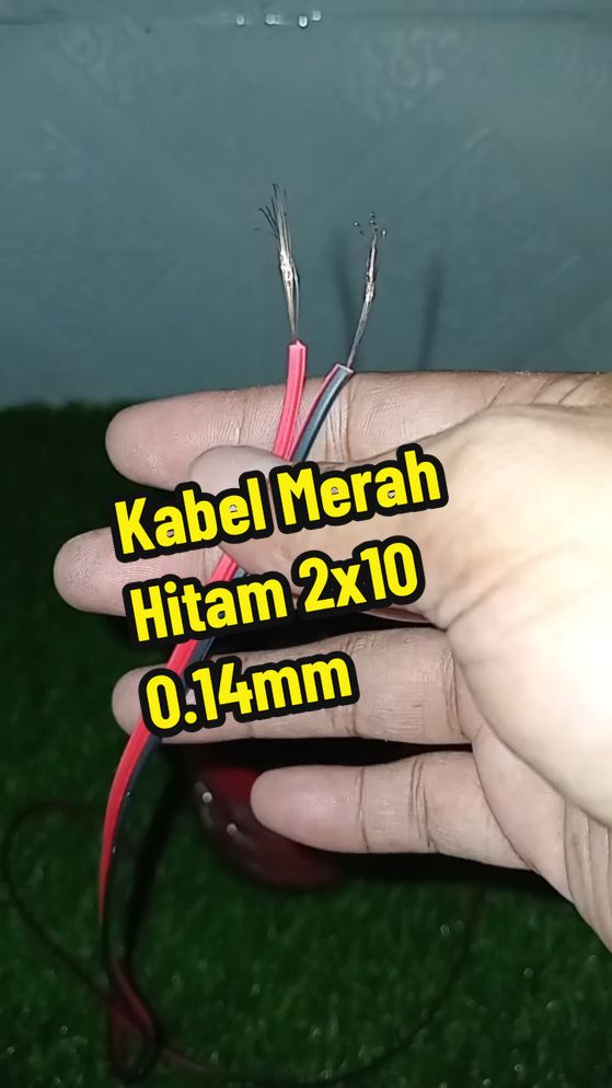 Kabel Merah Hitam 2x10 0.14mm  #kabel #kabelmerahhitam #kabelaudio #kabelserabut #cable #macae 