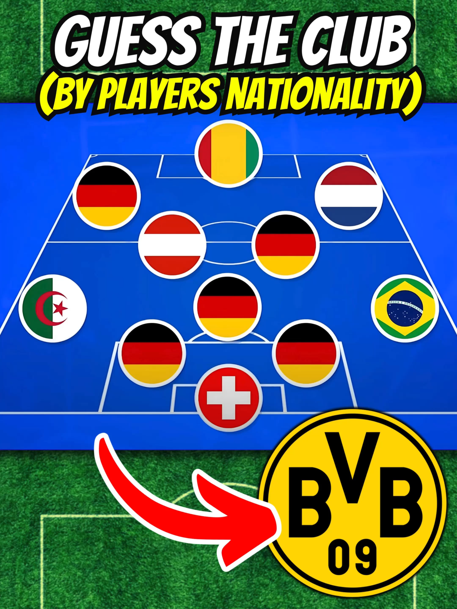 Did you get 5/5? Guess The Club by the Players Nationality!  #footballtiktok #footballquiz #footballtrivia #quiz #guesstheplayer #football #soccer #foryoupagefootball