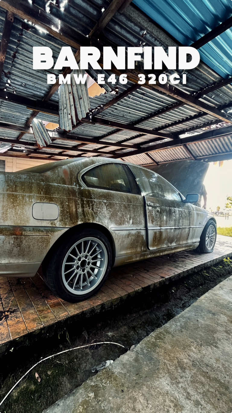 Discovering an abandoned coupe after 8 years of neglect #e46ci #e46coupe #e46 #bmw #brunei #barnfind #trutechnik @Dean Landon 