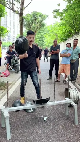 Testing fake vs real helmets