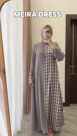 MEIRA DRESS, cantik anggun, dan memberikan kesan slim di badan🥰 #fyp #gamis #dress #masukberanda 