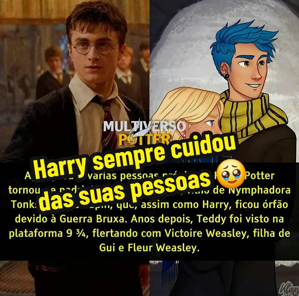 Harry sempre cuidou das suas pessoas🥹❤️💛 #harrypotter 