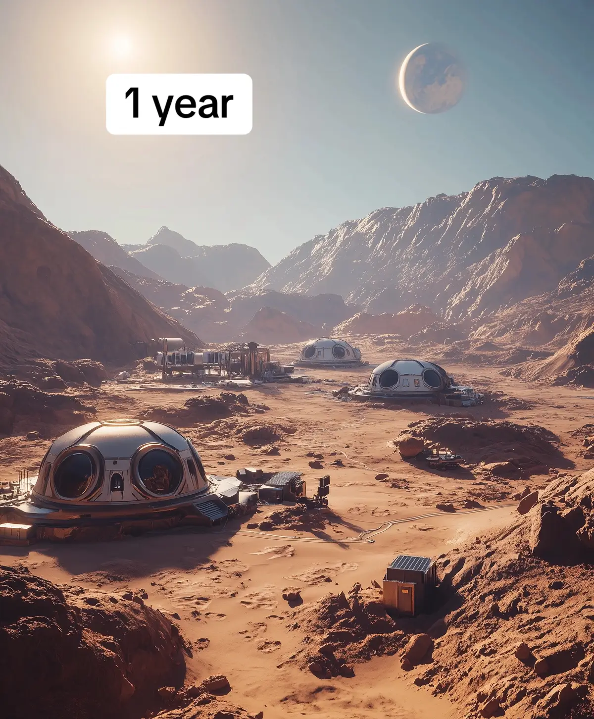 Future civilizations on Mars will likely evolve into distinct societies, shaped by both Martian landscapes and technological innovation. Early settlers would begin in dome habitats and modular bases, relying on imported resources from Earth. As technology advances, however, terraforming processes could transform Mars into a world with breathable air, stabilized temperatures, and lush ecosystems tailored to its unique soil and atmosphere. Martian cities of the future might be built directly into cliffs or underground for radiation protection, later expanding into sprawling surface structures that blend technology with Mars' natural red rock. These cities would be self-sustaining, with solar-powered infrastructure and closed-loop systems for food, water, and energy. New architecture would reflect a mix of Earthly and Martian aesthetics, with structures carved into the rock or designed to mimic natural landscapes. Advanced transportation networks would connect cities across the planet, with magnetic trains and air vehicles traversing Martian plains. Some societies may even harness ancient Martian geological formations, building into the walls of Valles Marineris or atop the plains surrounding Olympus Mons. Socially, Martian civilization would likely develop a distinct identity, with customs, innovations, and knowledge adapted to life on a distant, challenging world. Eventually, Mars could become a symbol of humanity's resilience and a thriving, independent civilization—its people shaped by the Red Planet and dedicated to advancing space exploration. #fyp #mars #space #elonmusk #cybercity #starwars 