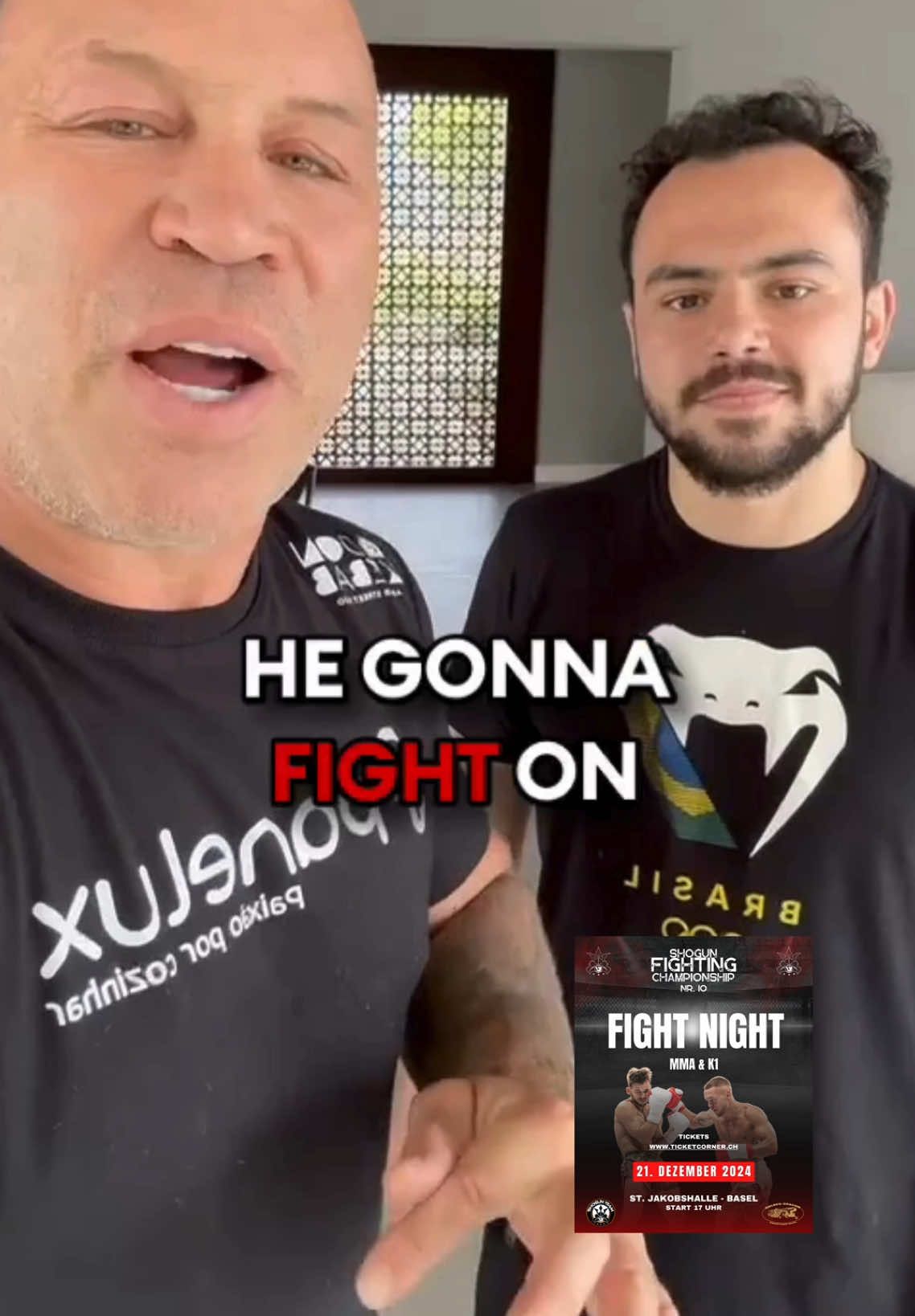 Thor Silva , the son of Wanderlei Silva , will be fighting on 21. December 2024 in Basel at @shogunfightingchampionship! Wanderlei will stand in the corner with him. Don’t miss this opportunity and get your ticket now. Meet Wanderlei personally in the VIP area. 🎟️ Tickets: www.ticketcorner.ch (Link in Bio)  🥊 21. Dezember 2024  📍St. Jakobshalle Basel #fightnight #schweiz #switzerland #cage #wanderleisilva #thorsilva #cage #mma #k1 #basel #fight #fightswitzerland #UFC 