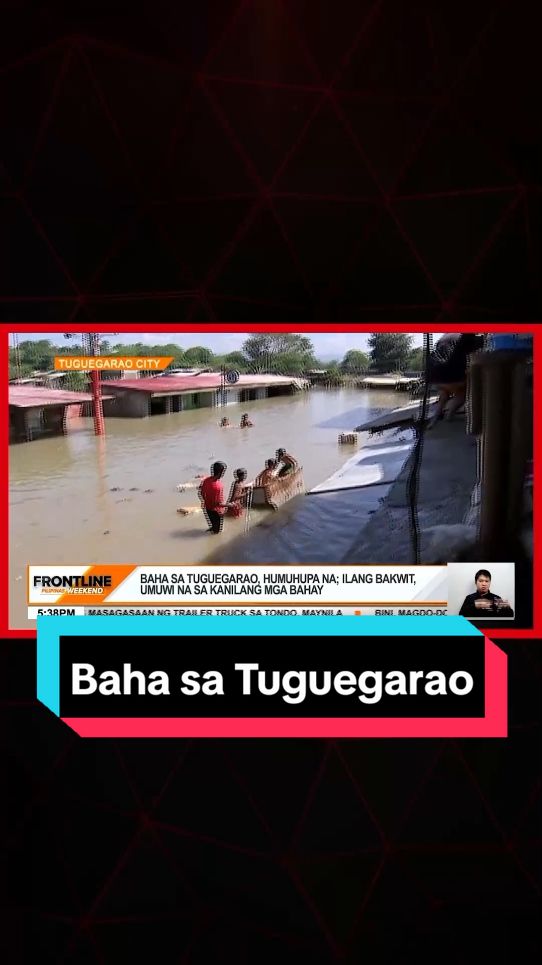 Nagsisibalikan na ang mga evacuee sa kani-kanilang bahay sa Tuguegarao, Cagayan kasunod ng paghupa ng baha na dala ng Bagyong #KristinePH . #FrontlineWeekend #BreakingNewsPH #News5 