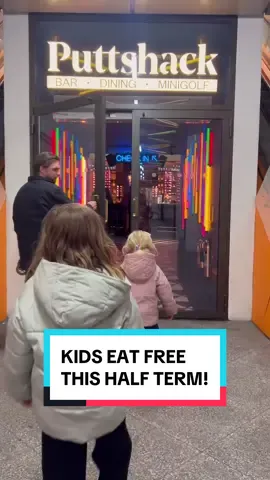 Kids eat free this half term! Looking for fun activities this Octobef half-term?  Round up the family and make sure you visit your favourite Puttshack this October half term! (Credit: @bablands.london) #thingstodoinlondon #octoberhalfterm #thingstodowithkids #halfterm #octoberinlondon #halftermdeals #halftermactivities