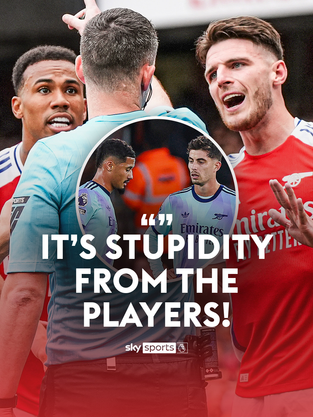 Do Arsenal have a discipline problem? 🟥 #arsenal #declanrice #trossard #saliba #soccersaturday #PremierLeague