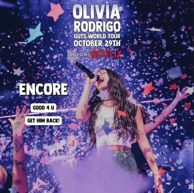 I cant wait for the guts world tour movie #gutsworldtourmovie #oliviarodrigo #gutsworldtour #viral #fyp #livie #livies #liv #movie #netflix 