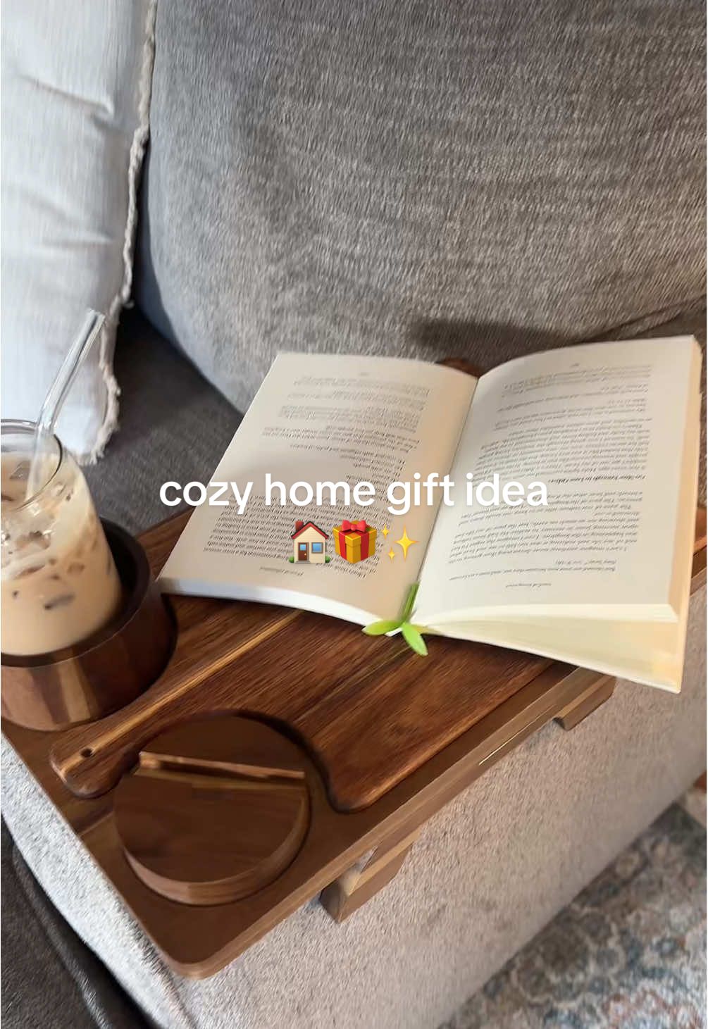 | CHRISTMAS GIFT IDEAS | This little sofa tray table is a great gift idea and perfect for cozy season! #christmasgiftideas #christmasshopping #holidaygiftguide #tiktokshopblackfriday #tiktokshopcybermonday #creatorsearchinsights 