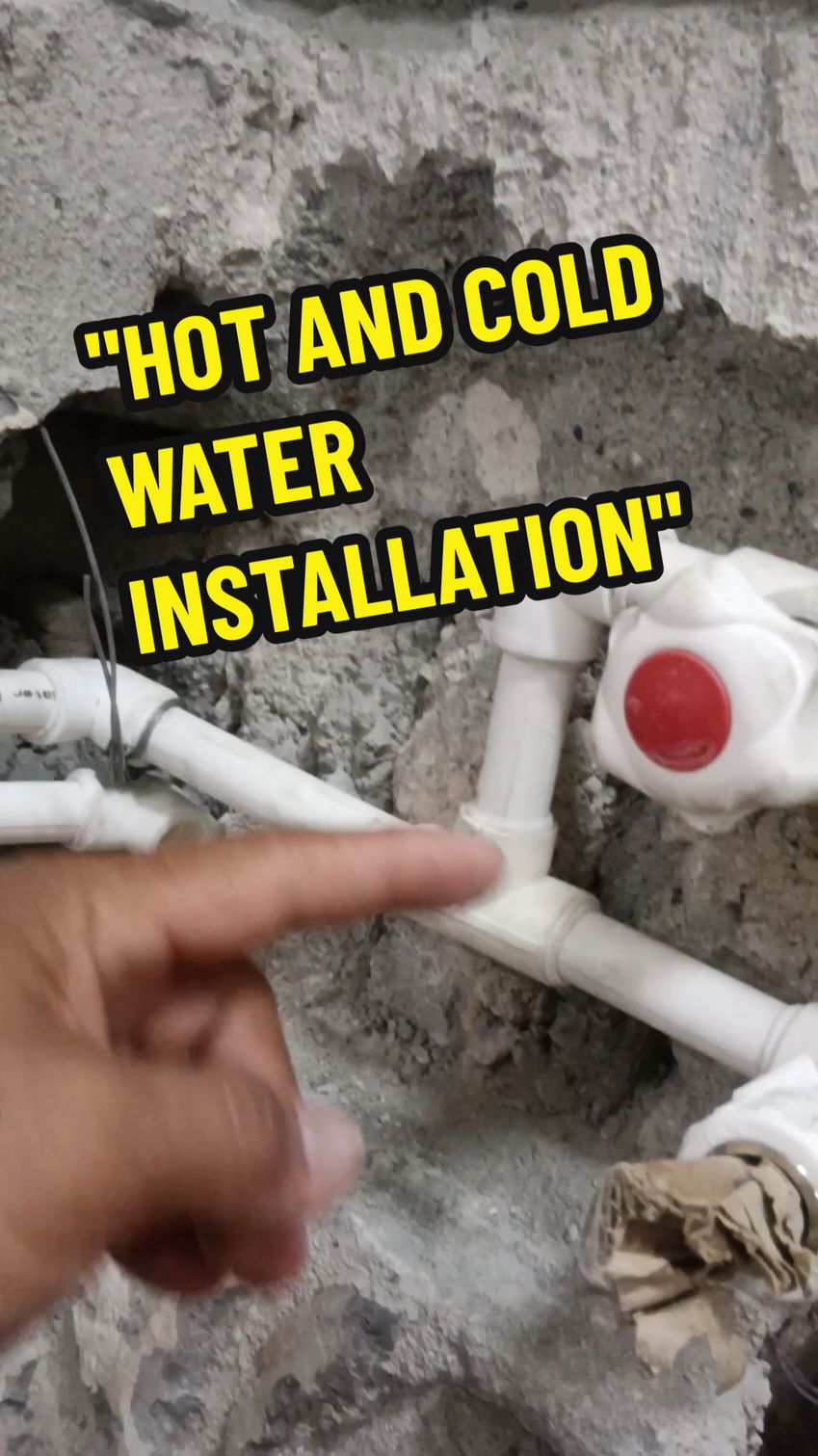 Installation of Hot and Cold Water #hotcoldwater #waterinstallation #pprpipecutter 