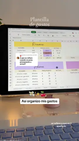 Respuesta a @Nath ❤️  Plantilla de presupuesto mensual dn Googlesheets  ✅Descarga la plantilla en el link de mi perfil  #finanzaspersonales #plantillafinanciera #plantilladegastos #metodo503020 #plantilla600euros #ahorra10000 #controldegastos 
