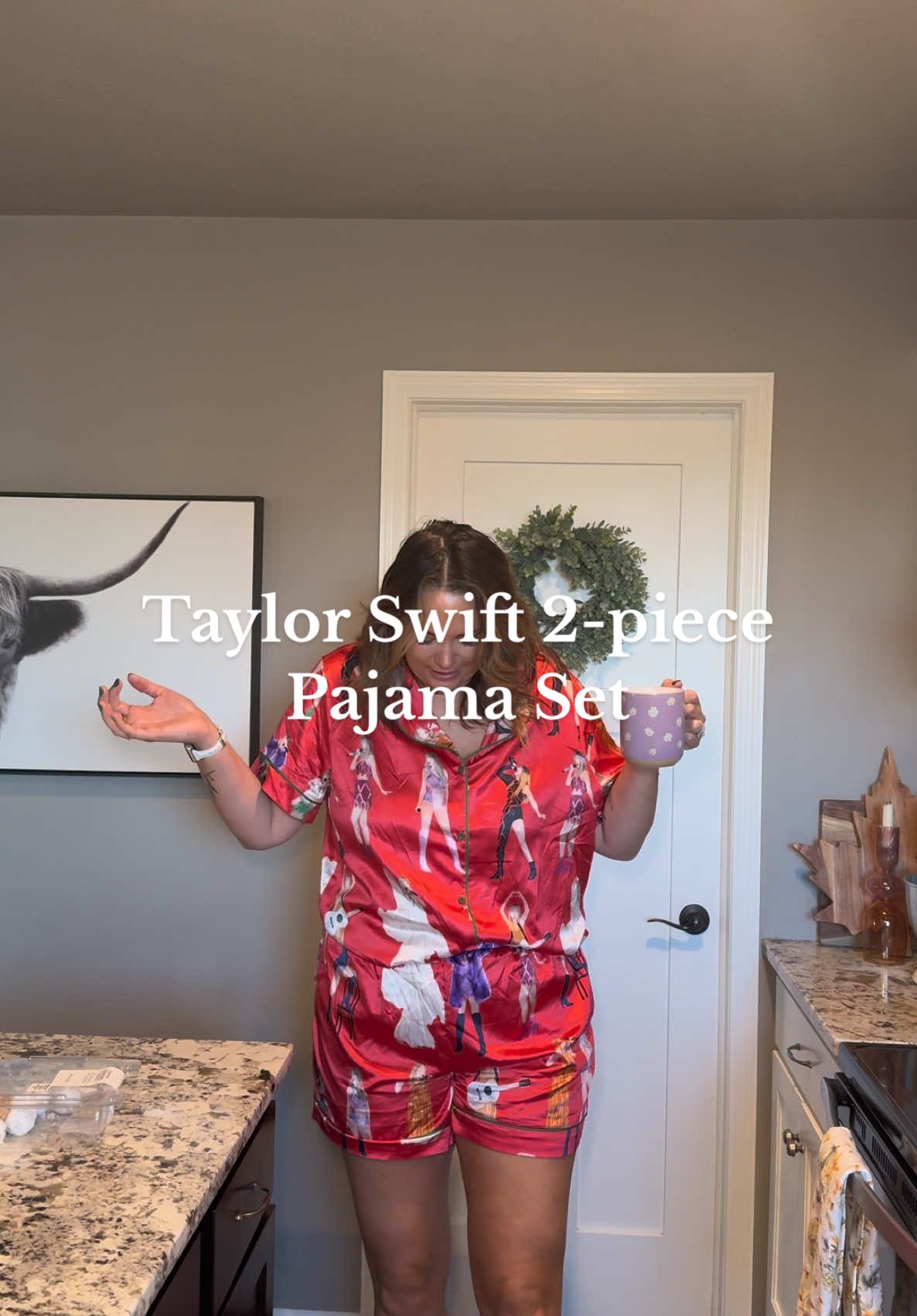 Where my swifties at?! How cute are these pajamas?!  #pajamas #pajamaset #taylor #taylorswift #swifties #fyp #TikTokShop #fy #fypシ 