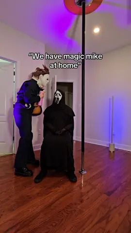 I think he was fully satisfied #funny #relationshipgoals #comedy #dance #ghostface #michaelmyers 