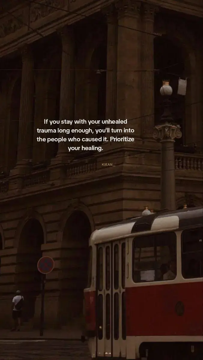 If you stay with your unhealed trauma long enough, you'll turn into the people who caused it. Prioritize your healing. #fyp #foryou #foryoupage 