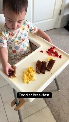 Weekend breakfast with my toddler! #toddlerbreakfast #breakfast #quicktoddlermeals #toddlermeals #toddlersoftiktok 