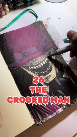 Replying to @👿🫷✝️🤝☪️🫸👹 DAY 26 of horror movie drawtober!! 🎃🔪 #inktober #inksketch #horrorart #thecrookedman #theconjuring 