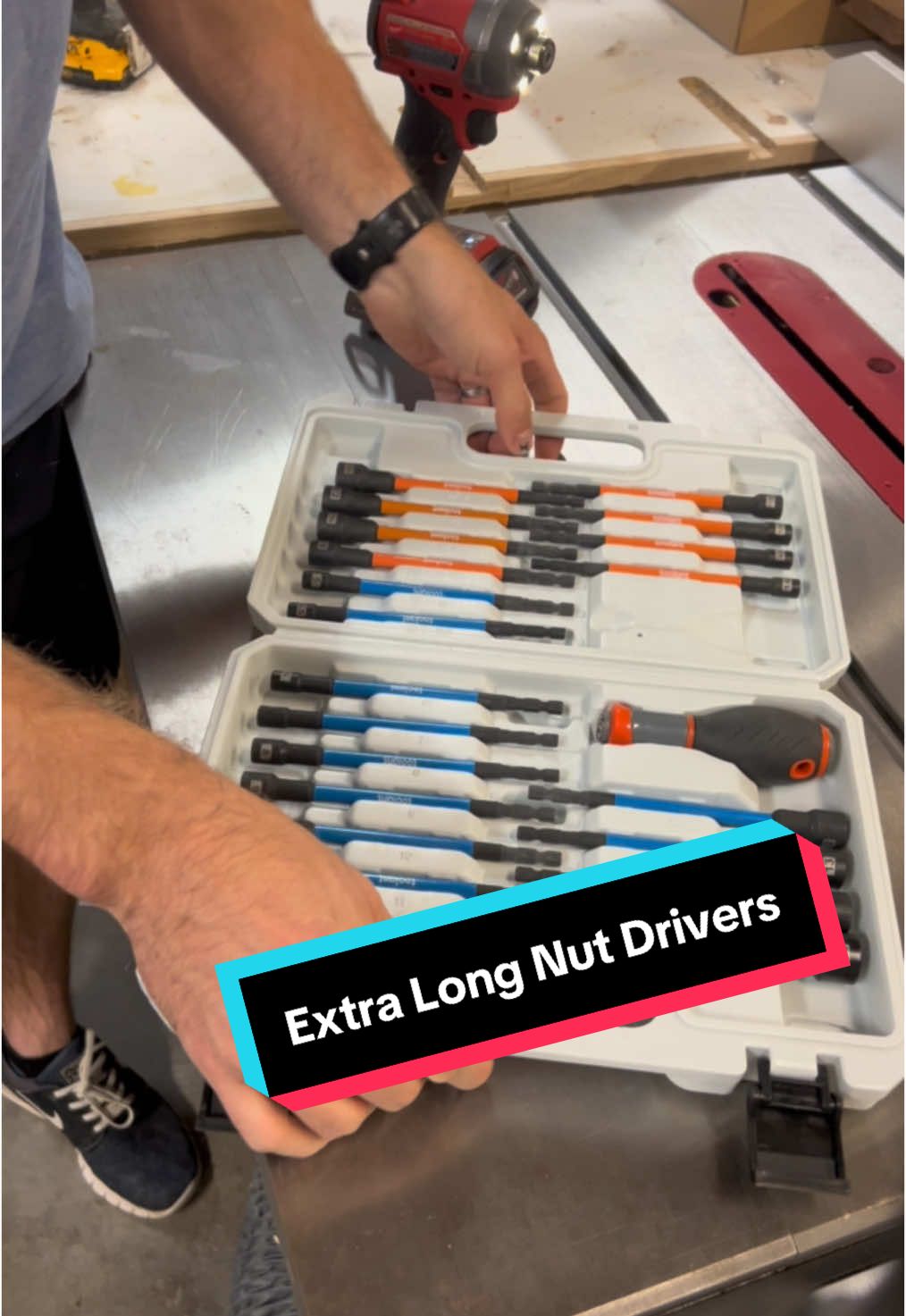 These extra long magnetic nut drivers will help reach those hard to get to spots easily @ToolAnt #TikTokShop #fyp #viraltools #founditontiktok #impactdriver #mechanic #carpentrytips #farmers #truckersoftiktok #tools #blackfriday #giftideas 