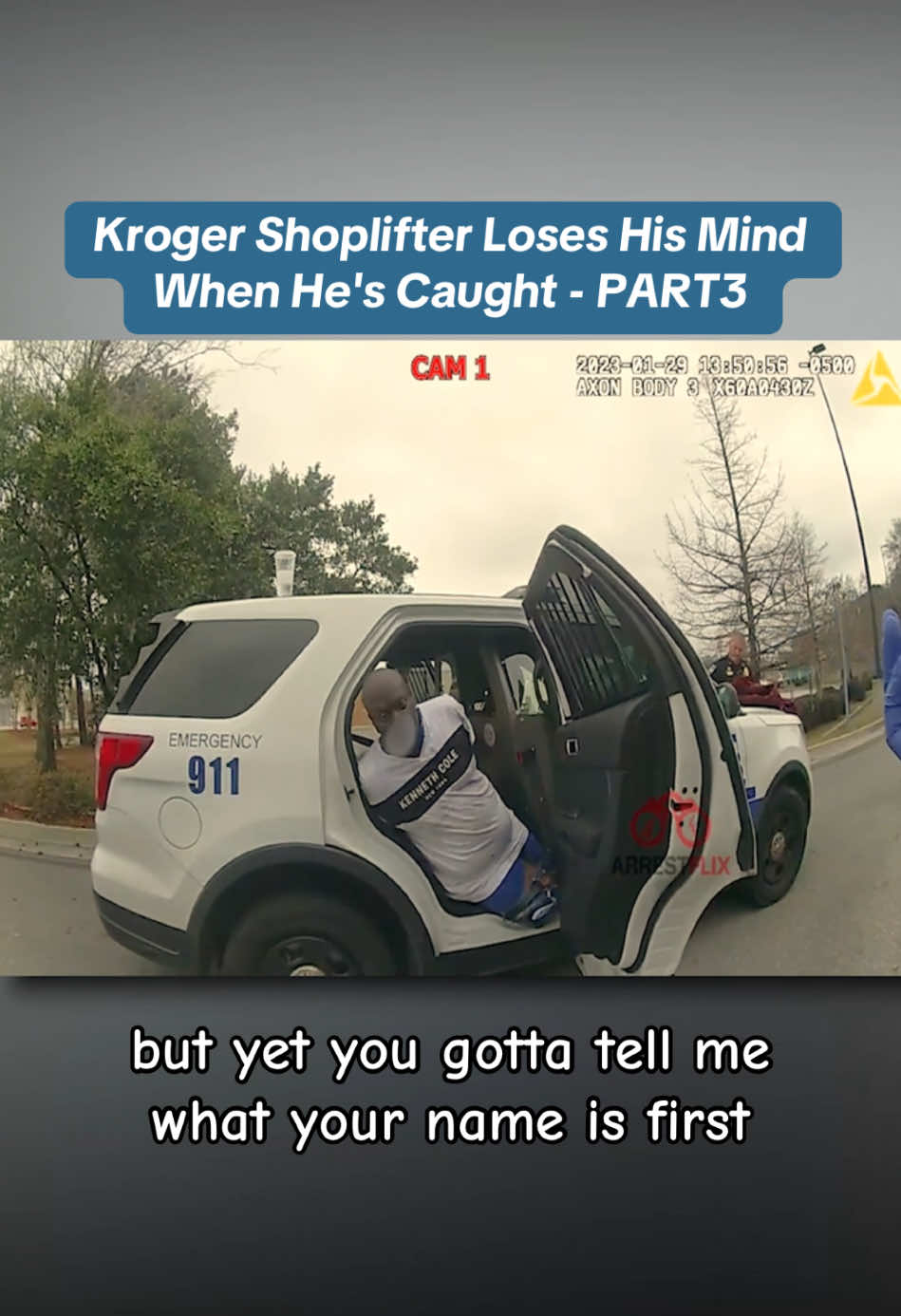 Kroger Shoplifter Loses His Mind When He's Caught - PART3 #cops #copsoftiktok #policeofficer #fpy #foryou #foryoupage #bodycam #sheriff  #viral #viralvideo