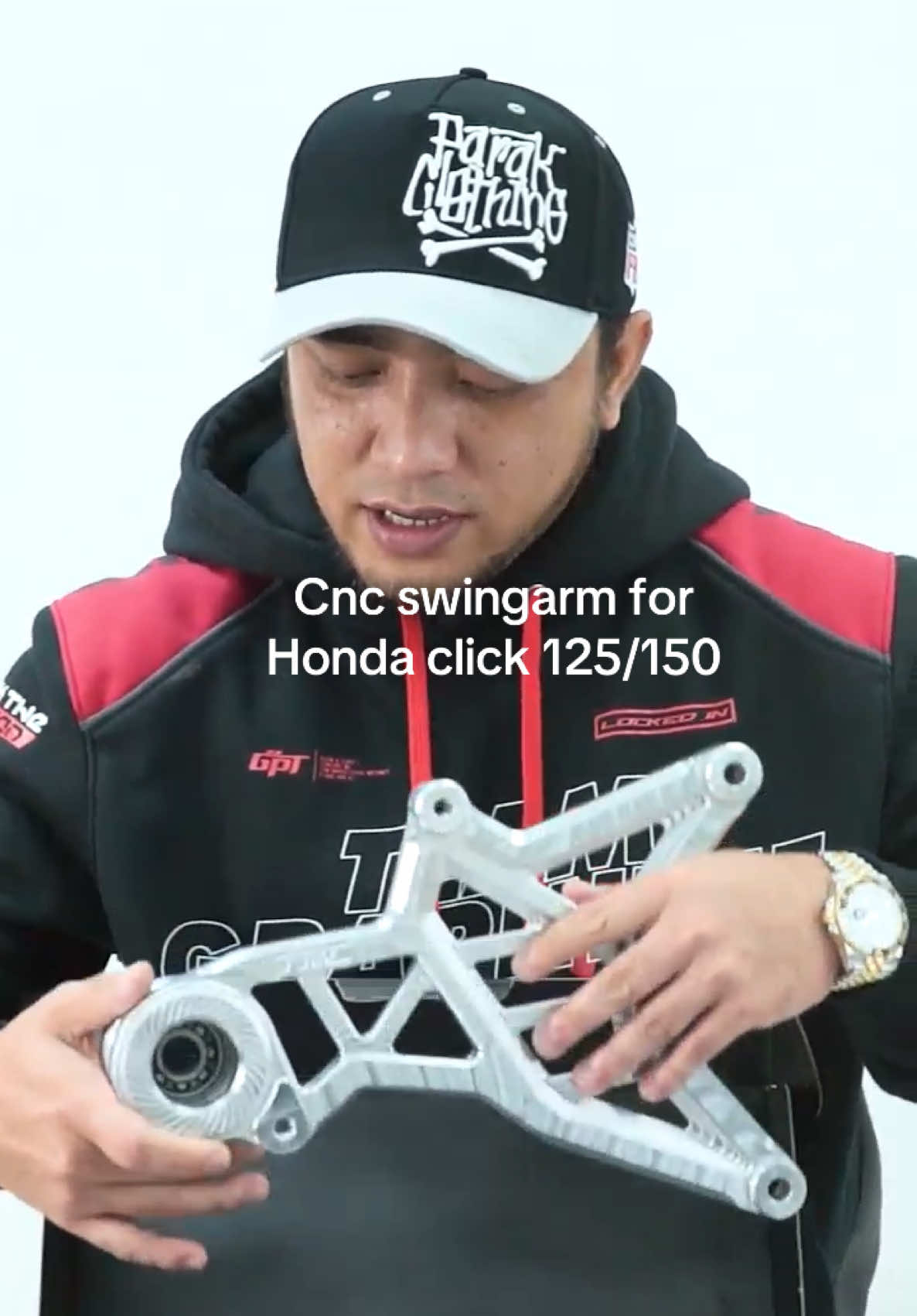 Trc racing cnc swingarm for honda click 125/150  #hondaclick125  #hondaclick150  #trcracingph 