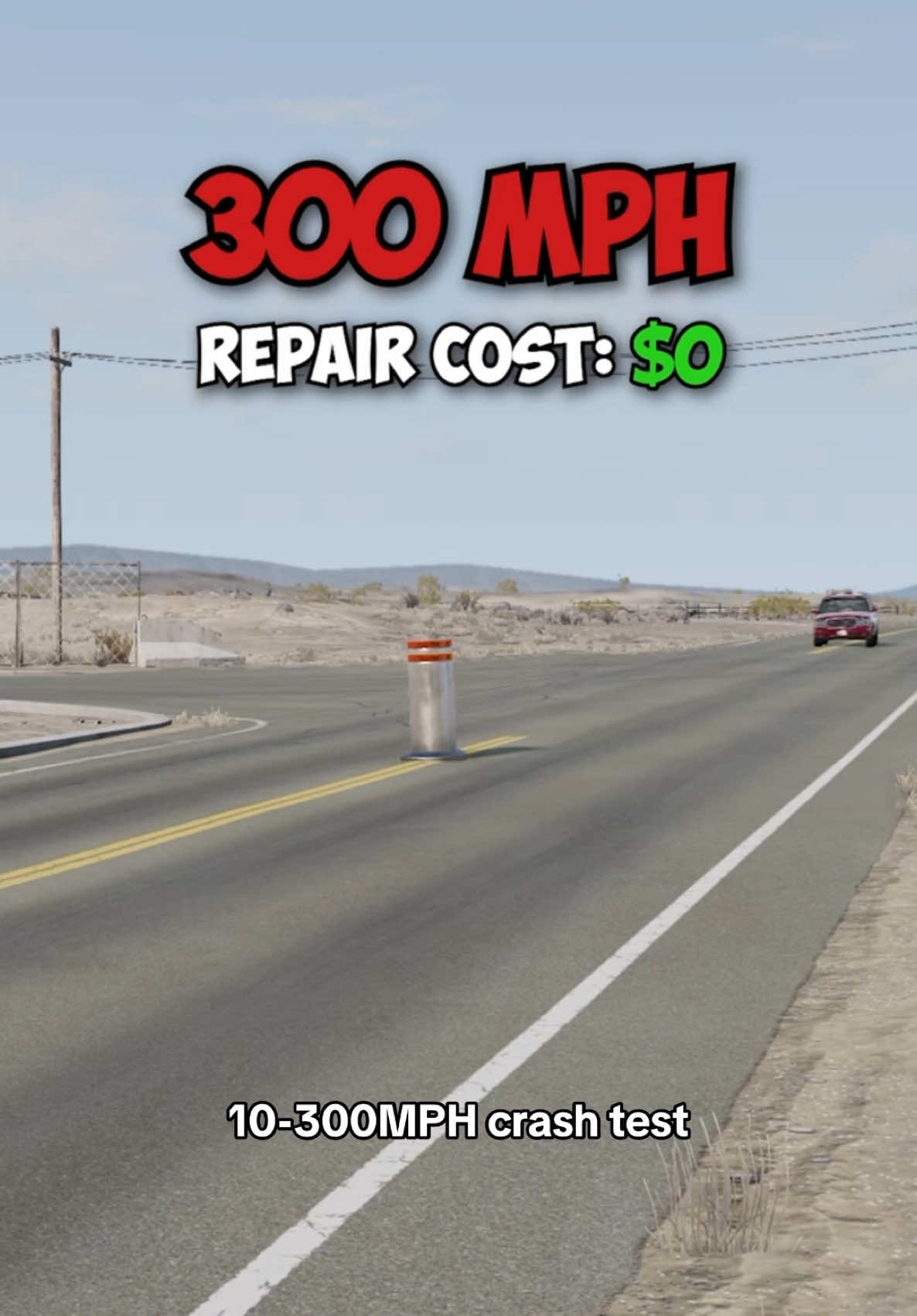 Is it even worth repairing 300mph? 🤣 #beamng #beamngdrive #fyp #foryou #foryoupage 