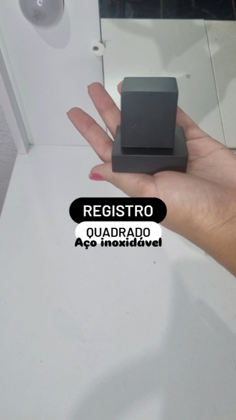 Acabamento quadrado para registro, cor preto fosco. _ #compras #casa #casamento #meuapê #barato #baratododia #descontos #dicas #dicasdecasa #ideas #sales #cupom #promoções #promoção #oferta #promosale #shopee #apepequeno #metal #acheinashopee #registro #pretofosco #banheiro