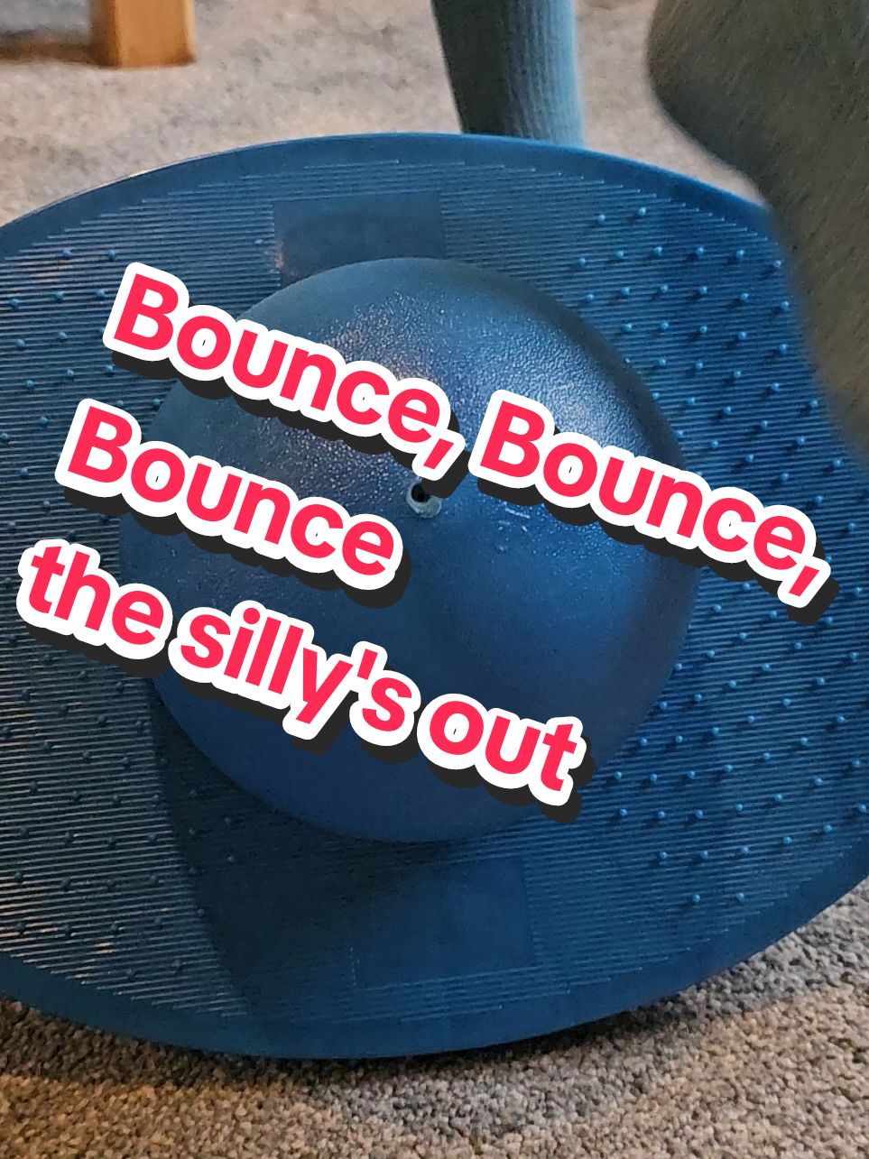 really good for balance & core, helps loose that energy & keeps the kids regulated #Bounce #adhd #autism #senmum #regulate 