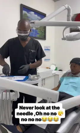 When the patient has fear of needles 💉💉😂😂😂.            You dont have to avoid your dental care due to fear of needles,because that will lead to more dental problems.         #allsmilesdentalstudio🦷☑️😃 #dentistinpretoriacentral  #dentistnearme #teethcleaning #braces #teethfilling  #dentistry #dental #oraleducation #oralhealth #dentalcrown #veneers 