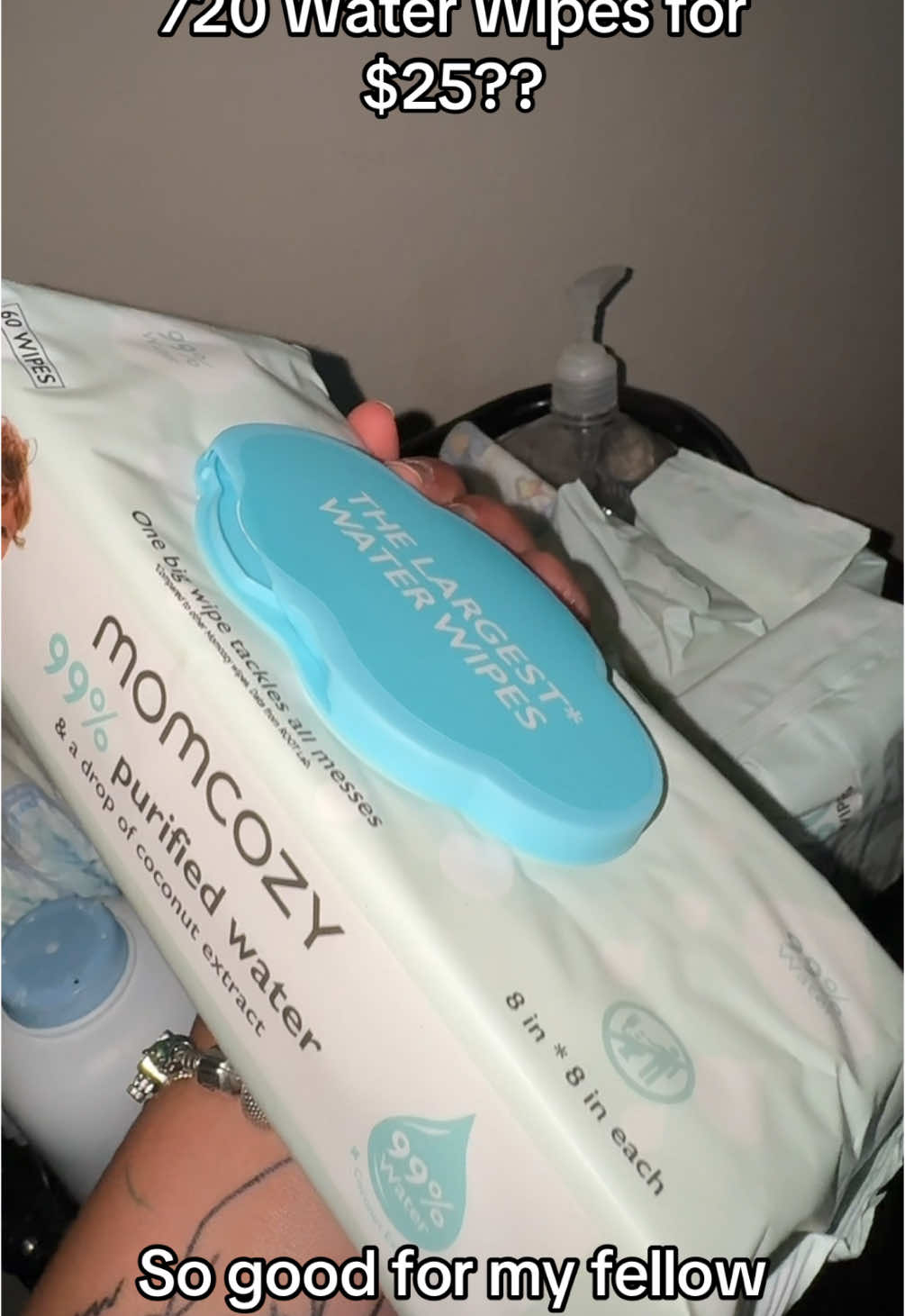 My kids skin has been reacting sooo much better since theres NO CHEMICALS !!! There are smaller packs as well #momcozy #wipes #diapers #changingbaby #waterwipes #fyp #trending #viral 