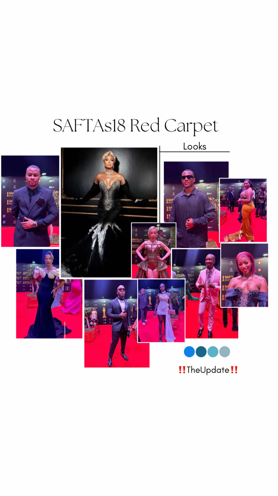 ‼️The Update‼️ Looks at the The SAFTAs18 Red Carpet. #SAFTAs18 #LiveOnSABC2 #LiveOnMzansiMagic @SAFTAs_1 @Mzansimagic #fy #fyppppppppppppppppppppppppppppppppppp #foryoupage❤️❤️ #trendingvideo #titokviral #southafrica 