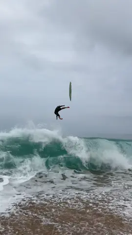 Flying high from the shorebreak