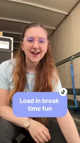 *this was filmed on a tea break* gotta have a little fun when load in to the theatre is on the street so you’re on truck watch duty @Brigette 
