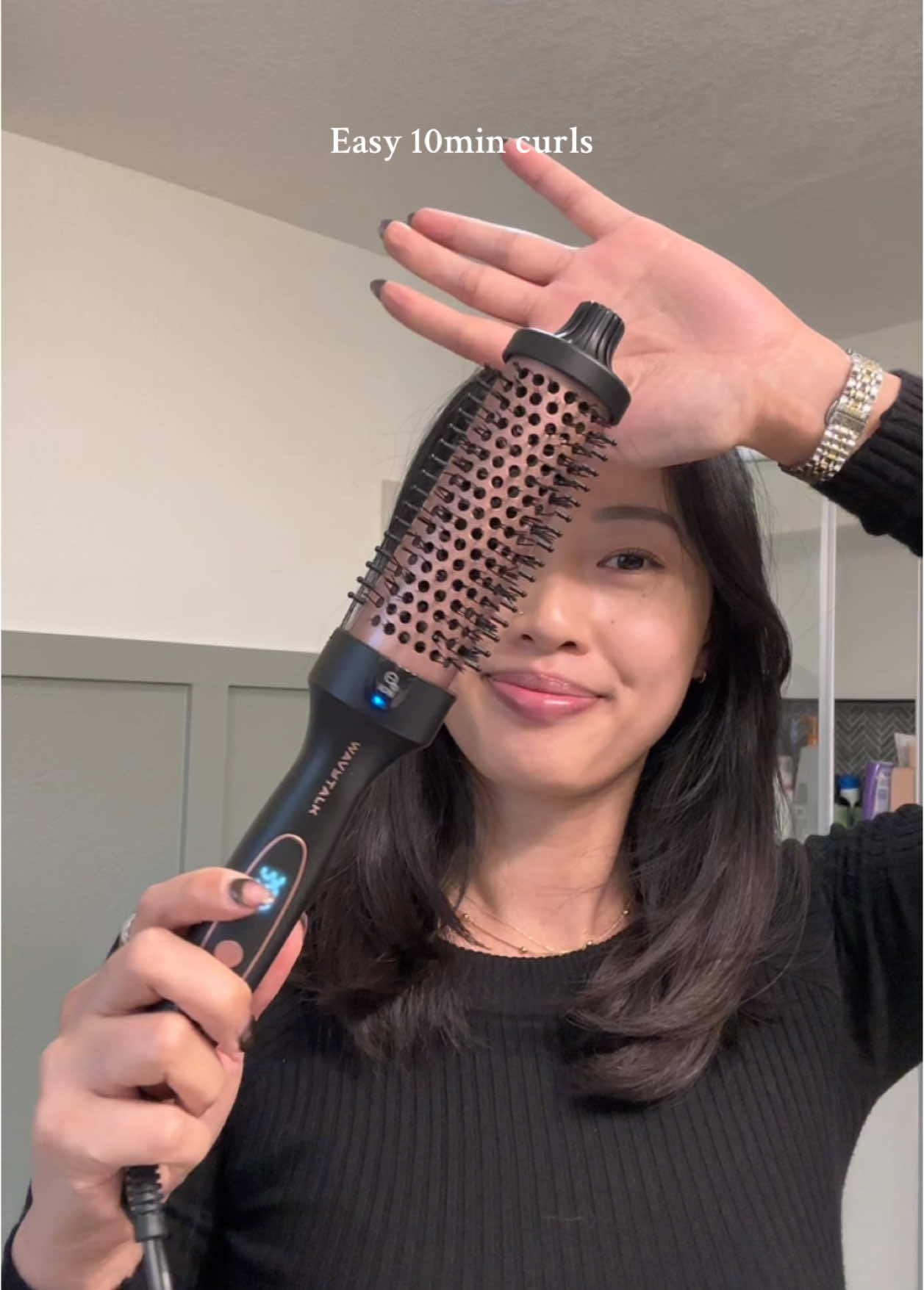 So easy to use  #thermalbrush #curlinghairtutorial #easyhair 