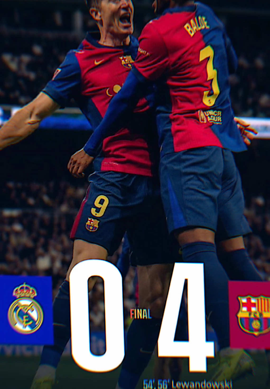 Real madrid 0 vs 4 FC Barcelona #JJDayCapCut #celebration #realmadrid #barcelona #ElClasico #laliga #fyp #fypage #football 