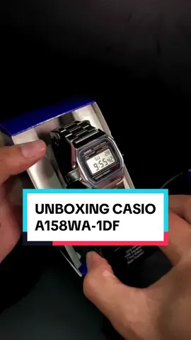 Obten nuestro nuevo reloj CASIO-A158WA -1DF⌚️😌 #casio #casioa158 #aceroinoxidable #joyashombre #joyashombre #once #umboxing 
